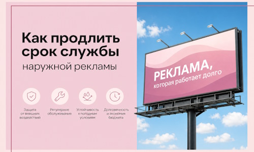 Как продлить срок службы наружной рекламы в  Алексеевке