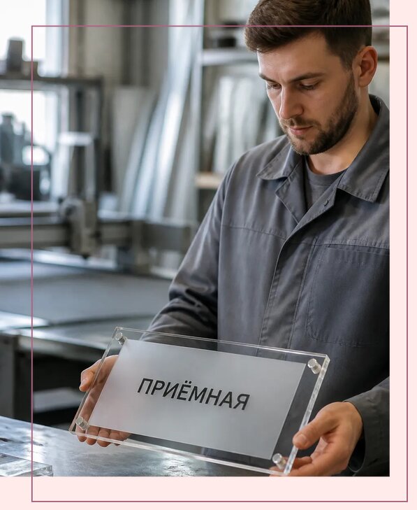 Таблички из оргстекла на заказ в Алексеевке от 3948 р. | Аванза-Лкв